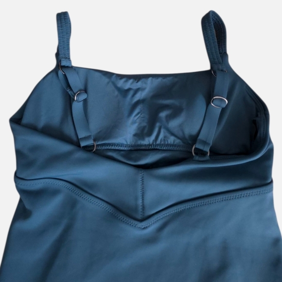 Athleta Sculpted One Piece Swimsuit Oceanic Teal Size Medium - Picture 8 of 14